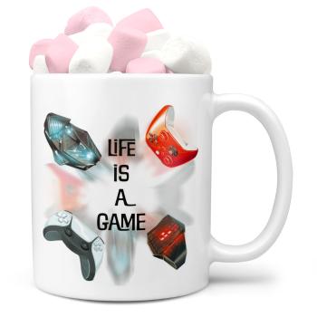 Hrnek Life is a game (Náplň hrníčku: Marshmallow)