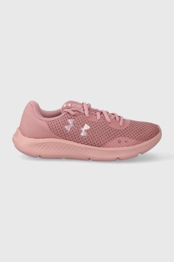 Běžecké boty Under Armour Charged Pursuit 3 růžová barva, 3024889