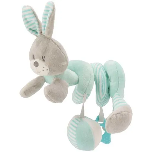 BABY MIX KRÁLÍK Hračka na postýlku, světle zelená, velikost