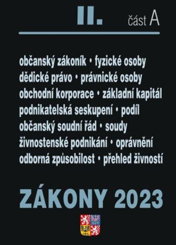 Zákony II A/2023 – Občanský zákoník