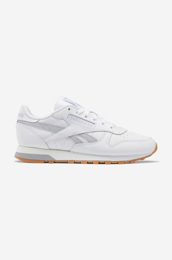 Kožené sneakers boty Reebok Classic Leather bílá barva, HQ2234-white