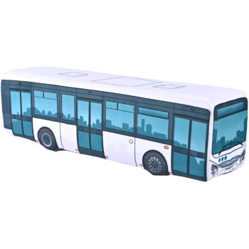 Plyšový autobus – modern (Barva autobusu: Bílá)