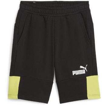 Puma ESSENTIALS+ BLOCK SHORTS Pánské kraťasy, černá, velikost