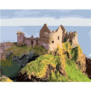 Zuty - Malování podle čísel - ZŘÍCENINY A MOŘE, IRSKO (TED DAVIS), 80x100 cm, vypnuté plátno na rám (HRAmmb07791nad)