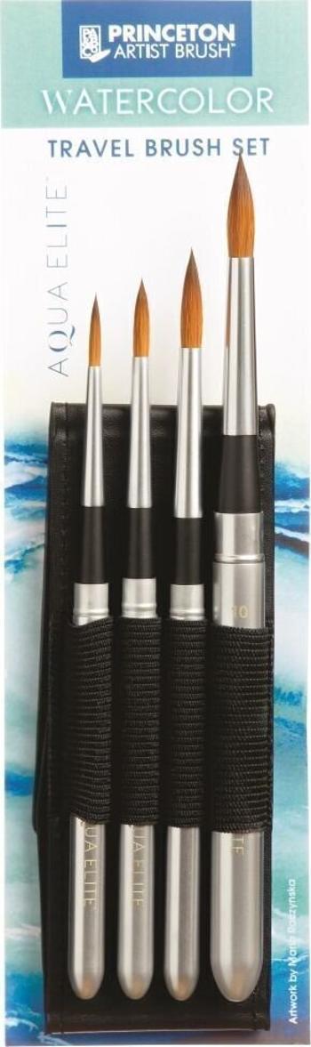Princeton Brush Aqua Elite Sada kulatých štětců 4 ks