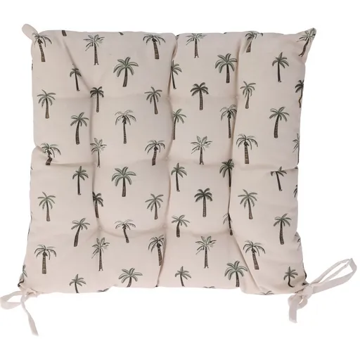 Sedák prošívaný Palmy béžová, 40 x 40 cm