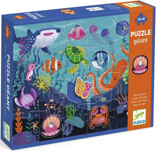 Puzzle Tactilo Mořská zvířátka 24+8 dílků