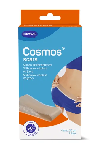 Cosmos Scars silikonové náplasti na jizvy 4 x 30 cm 5 ks