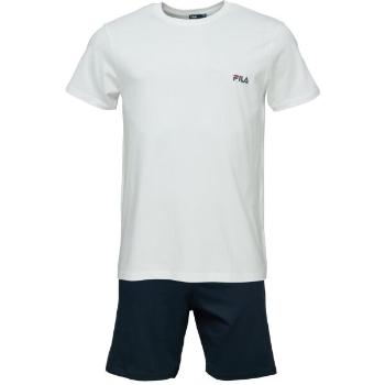 Fila SET SHORT SLEEVES T-SHIRT AND SHORT PANTS IN JERSEY Pánské pyžamo, bílá, velikost