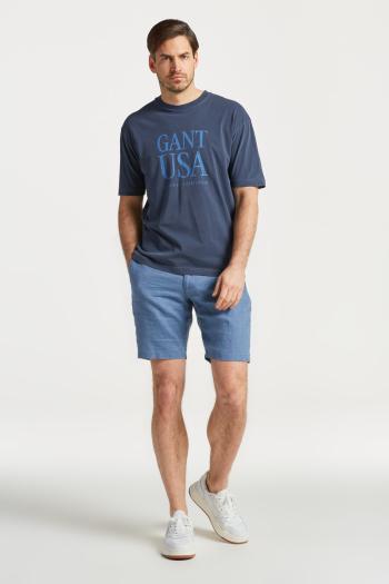 ŠORTKY GANT RELAXED LINEN DS SHORTS SALTY SEA