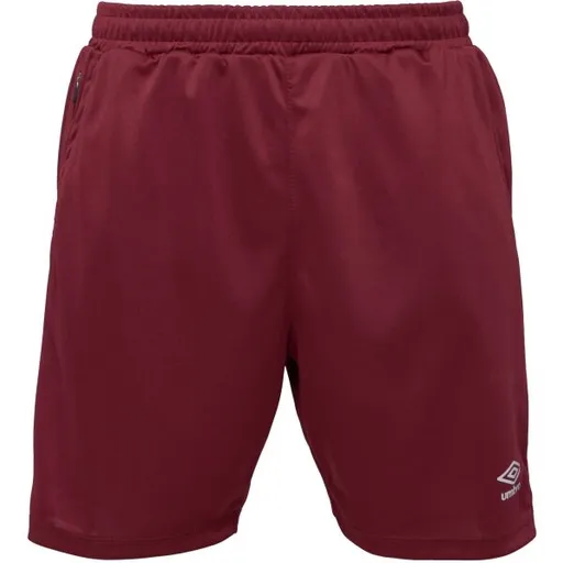 Umbro TRAINING KNIT SHORT Pánské sportovní trenýrky, vínová, velikost