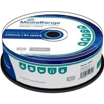 MEDIARANGE DVD+R 8,5GB 8x Dual Layer spindl 25ks (MR469)