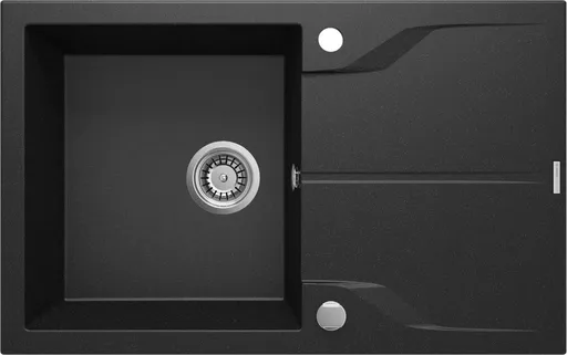DEANTE Andante grafit metalic Granitový dřez s odkapávačem ZQN_G113