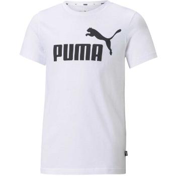 Puma ESSENTIALS LOGO TEE Chlapecké triko, bílá, velikost