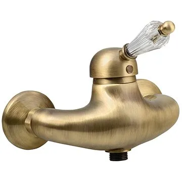 SAPHO KIRKÉ CRYSTAL nástěnná sprchová baterie, páčka krystal, bronz KI11KB (KI11KB)