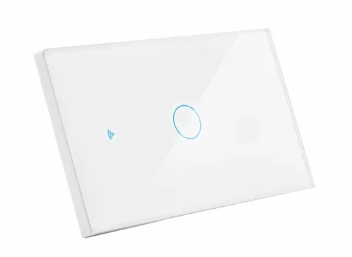 CENTURY Přepínač SMART zapuštěný Jednoduchý-5A-220-240V-IP20 ovládaný SMARTPHONEM přes WIFI nebo hlasem. Vhodný do instalční krabice BTICINO 503E 3 moduly. Tuya WiFi