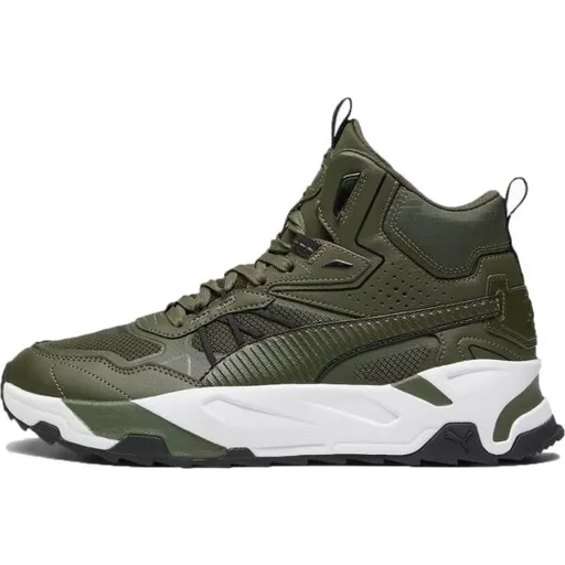 Puma TRINITY MID HYBRID Pánská volnočasová obuv, khaki, velikost 42.5