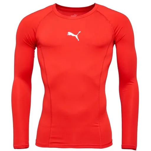 Puma LIGA BASELAYER LONG SLEEVE TEE Pánské funkční triko, červená, velikost