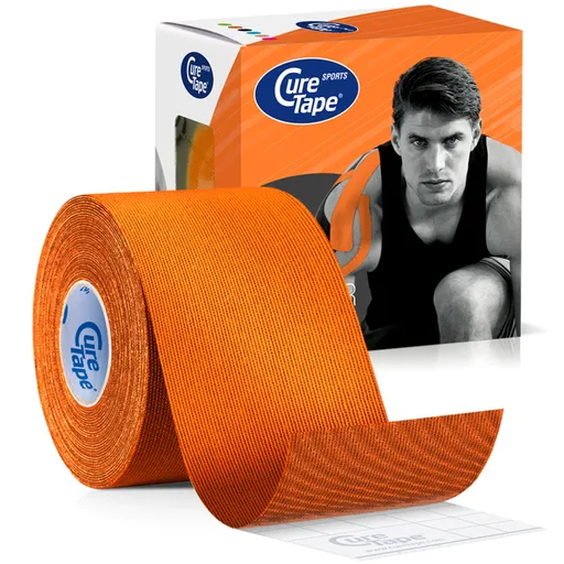 CureTape Kineziologický tejp Sports Orange 5 cm x 5 m