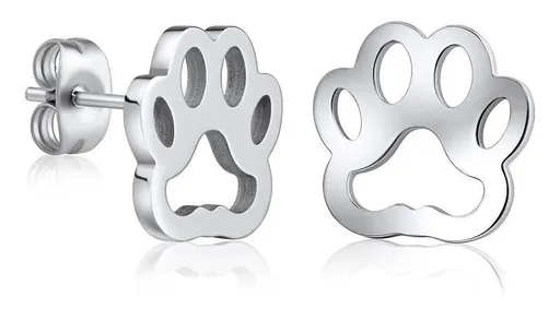 Silvego Ocelové náušnice Tlapky KMM86572