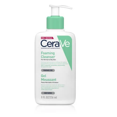 CeraVe Čisticí pěnivý gel pro normální až mastnou pleť (Foaming Cleanser) 88 ml