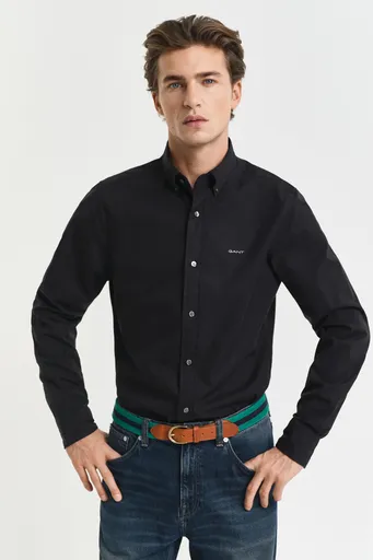 KOŠILE GANT SLIM PINPOINT OXFORD SHIRT BLACK