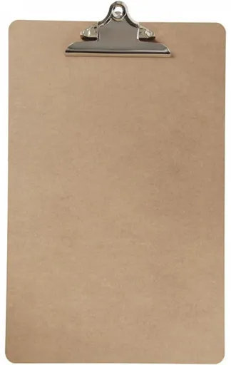 Clipboard - deska s klipem A3 hnědá MDF