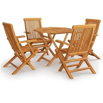 5dílný zahradní jídelní set masivní teakové dřevo, 3059582 (3059582)