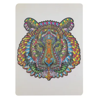 Dřevěné puzzle - Unikátní tvary Lev 130 dílků