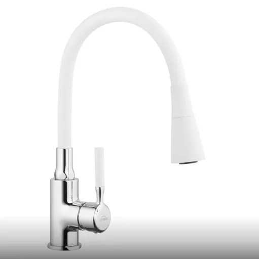 INVENA Dřezová baterie HULA, bílá BZ-85-L02-L