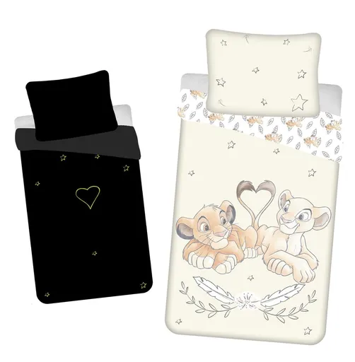 Jerry Fabrics Svítící povlečení Lví král - 140 x 200 cm / 70 x 90 cm