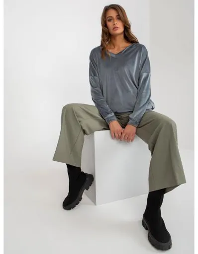 Dámská mikina bez kapuce EVIE modrá