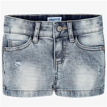 MAYORAL dívčí kraťasy bělené šedá - 104 cm (189348)