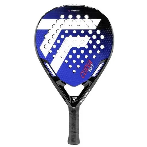 TECNIFIBRE CURVA SOFT Padel raketa, černá, velikost