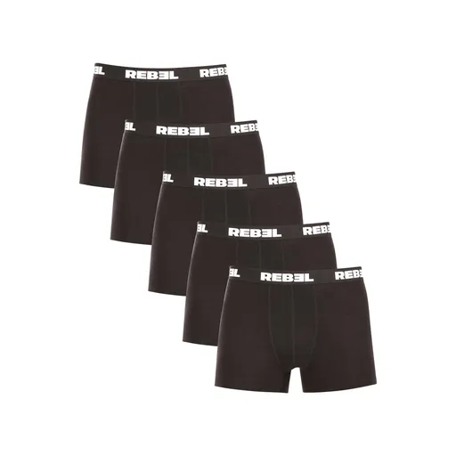 Nedeto 5PACK pánské boxerky Rebel černé (5NBR001) 3XL