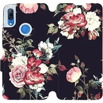 Flipové pouzdro na mobil Huawei P Smart Z - VD11P Růže na černé (5903226940479)