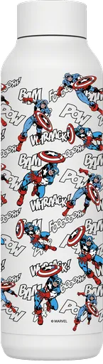 Nerezová termoláhev Solid, 630ml, Quokka, Captain America