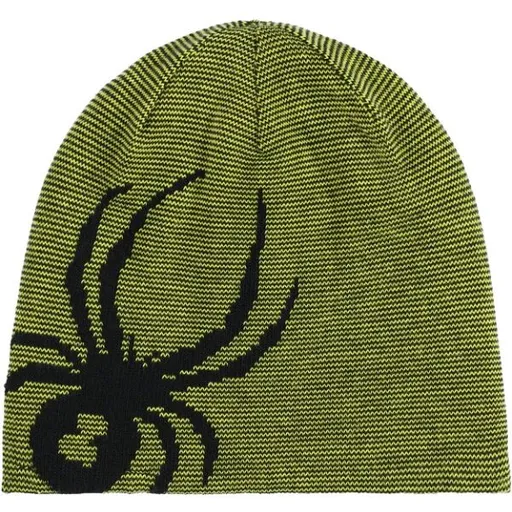 Spyder REVERSIBLE Pánská oboustranná zimní čepice, tmavě zelená, velikost