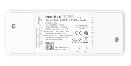 LED Solution Mi-Light MiBoxer WIFI+RF SMART spínač TUYA 230V SWL