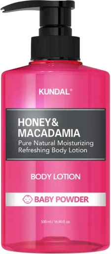 KUNDAL Vyživující tělové mléko Honey & Macadamia Baby Powder (Body Lotion) 500 ml