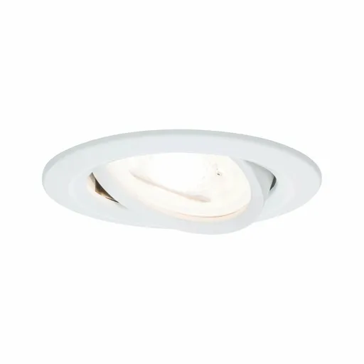 PAULMANN Vestavné svítidlo LED Nova kruhové 1x6,5W GU10 bílá mat výklopné 3-krokové-stmívatelné 934.66 P 93466