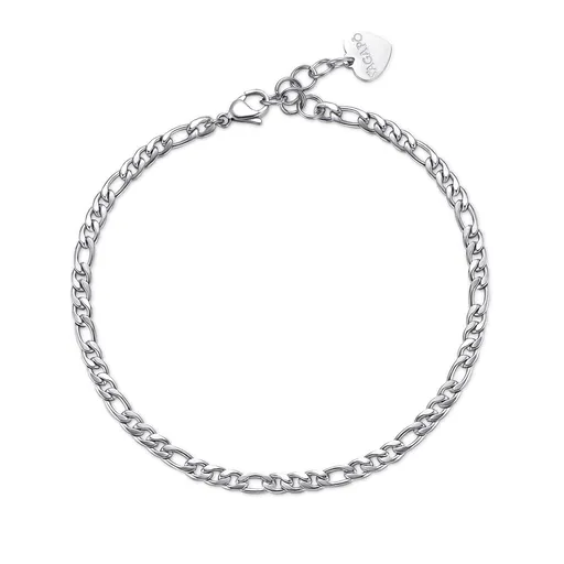 S'Agapõ Nadčasový ocelový řetízkový náramek na kotník Chunky SHK17