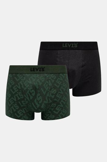 Boxerky Levi's 2-pack pánské, zelená barva, 37149-1011