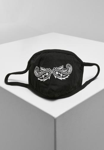 Mr. Tee Paisley Mustache Face Mask black - UNI