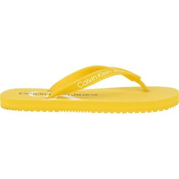 Calvin Klein BEACH SANDAL MONOGRAM TPU Dámské žabky, žlutá, velikost