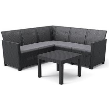 KETER Set zahradního nábytku CLAIRE 5 SEAT CORNER, grafit (252711)