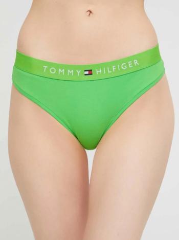 Tommy Hilfiger dámská zelená tanga - L (LWY)