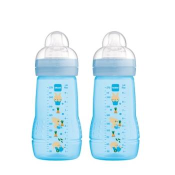 MAM Dětská láhev Easy Active ™ 270 ml, zajíček ve dvojitém balení