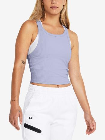 Under Armour Meridian Rib Crop Tílko Fialová