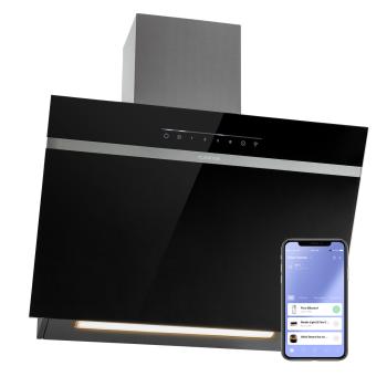 Klarstein Ava 60 Smart, digestoř, 60 cm, nástěnná, Wi-Fi, A++, 515 m³/h, dotykový displej